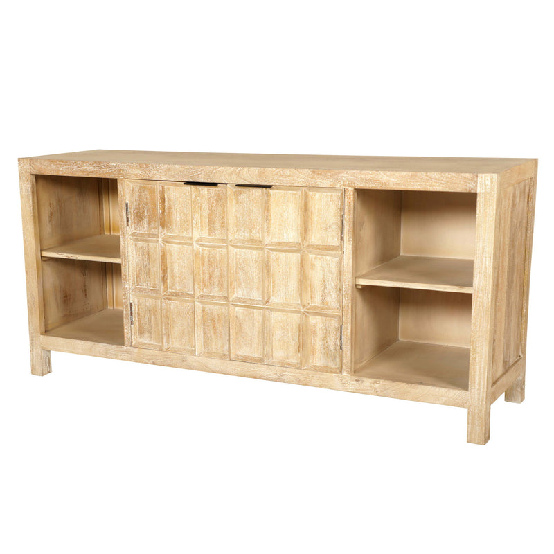 Laguna - 64" Console - Bleached Natural - R&R Furniture Gallery (Fountain Valley, CA)