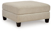 Steelwater Retreat - Oversized Accent Ottoman - Latte - R&R Furniture Gallery (Fountain Valley, CA)