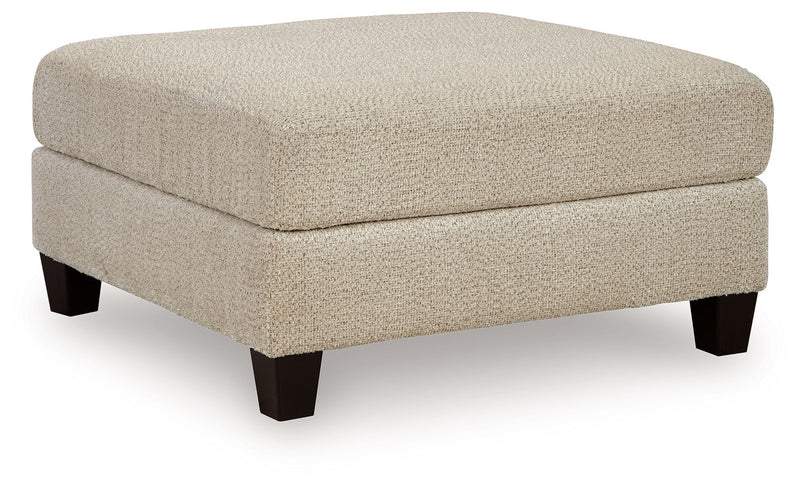 Steelwater Retreat - Oversized Accent Ottoman - Latte - R&R Furniture Gallery (Fountain Valley, CA)
