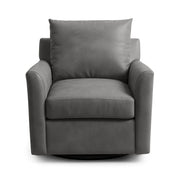 Classic Home Olivia swivel chair with a padded seat and backrest, featuring a modern design and a sturdy base.