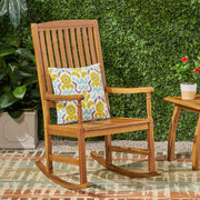 Muse - Outdoor Acacia Rocking Chair With Slat Design - Teak - R&R Furniture Gallery (Fountain Valley, CA)