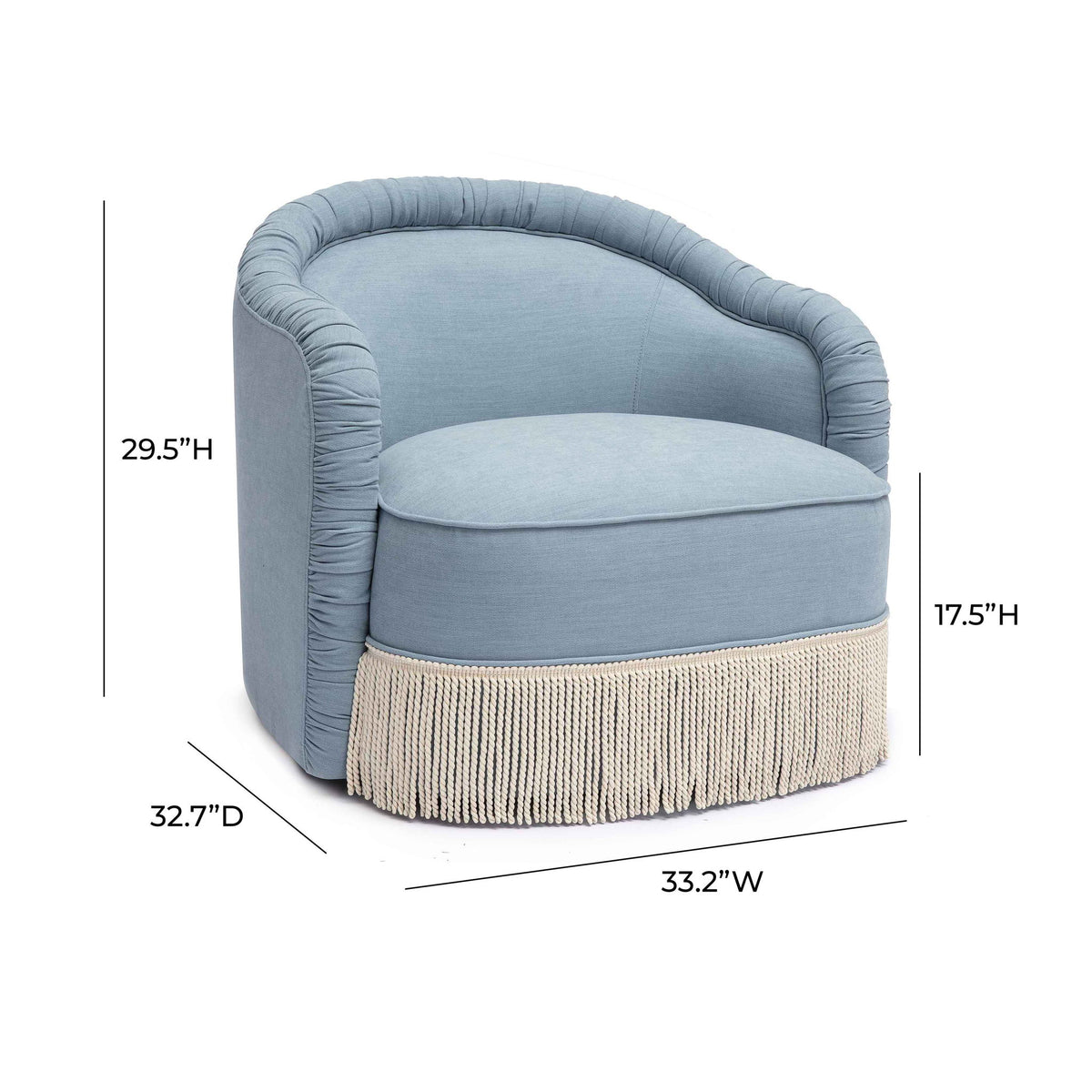 Pamela - Boucle Tassel Lounge Chair - R&R Furniture Gallery (Fountain Valley, CA)