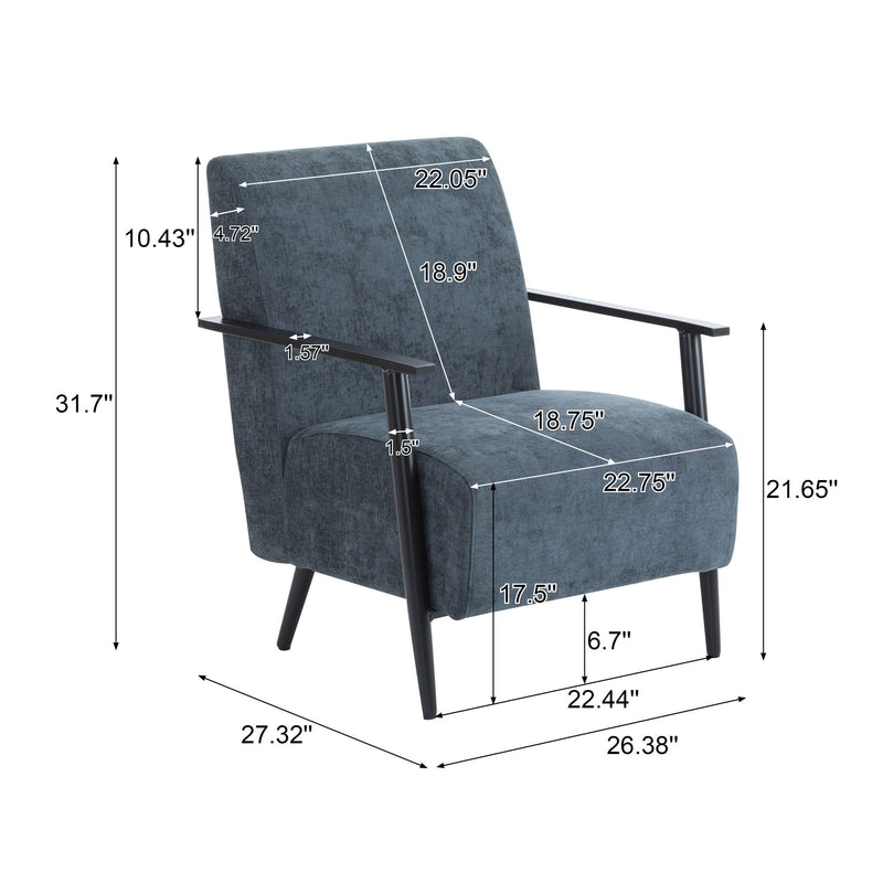 Modern Lounge Chair With Upholstery - R&R Furniture Gallery (Fountain Valley, CA)