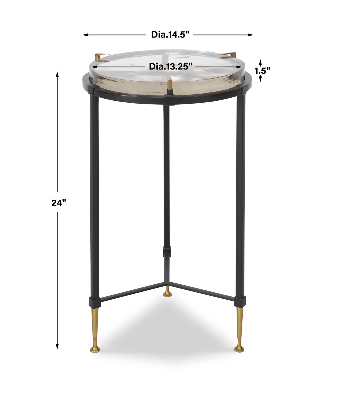 Ice - Block Accent Table - Round