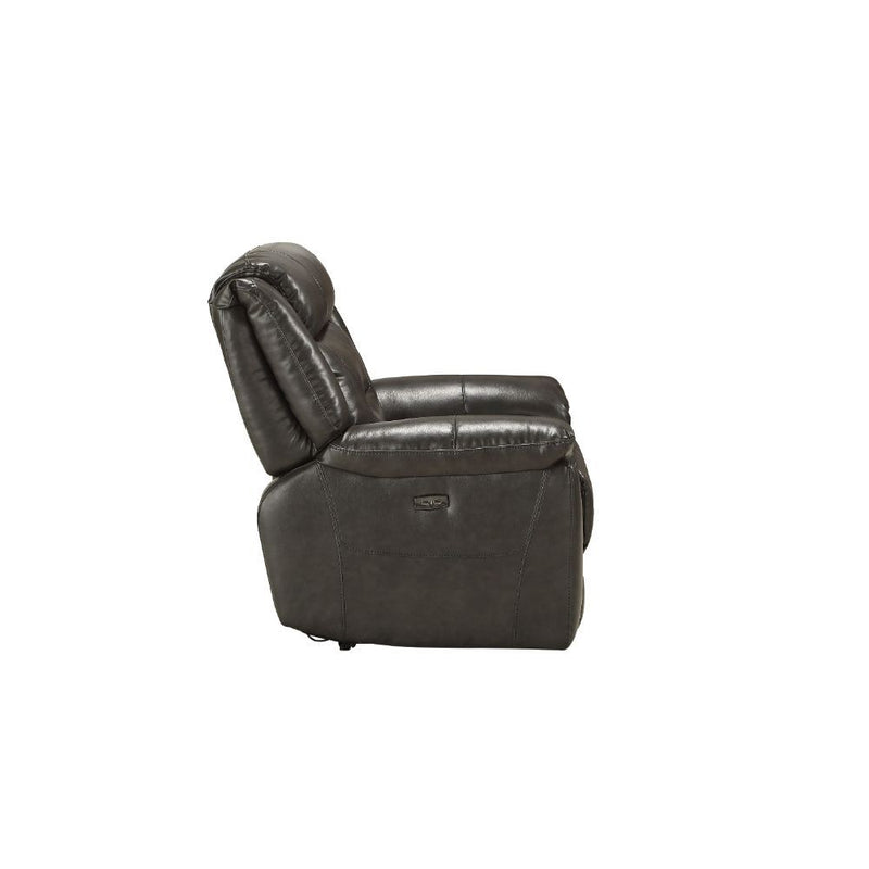 Imogen - Power Motion Recliner With USB - Gray Leather-Aire - R&R Furniture Gallery (Fountain Valley, CA)