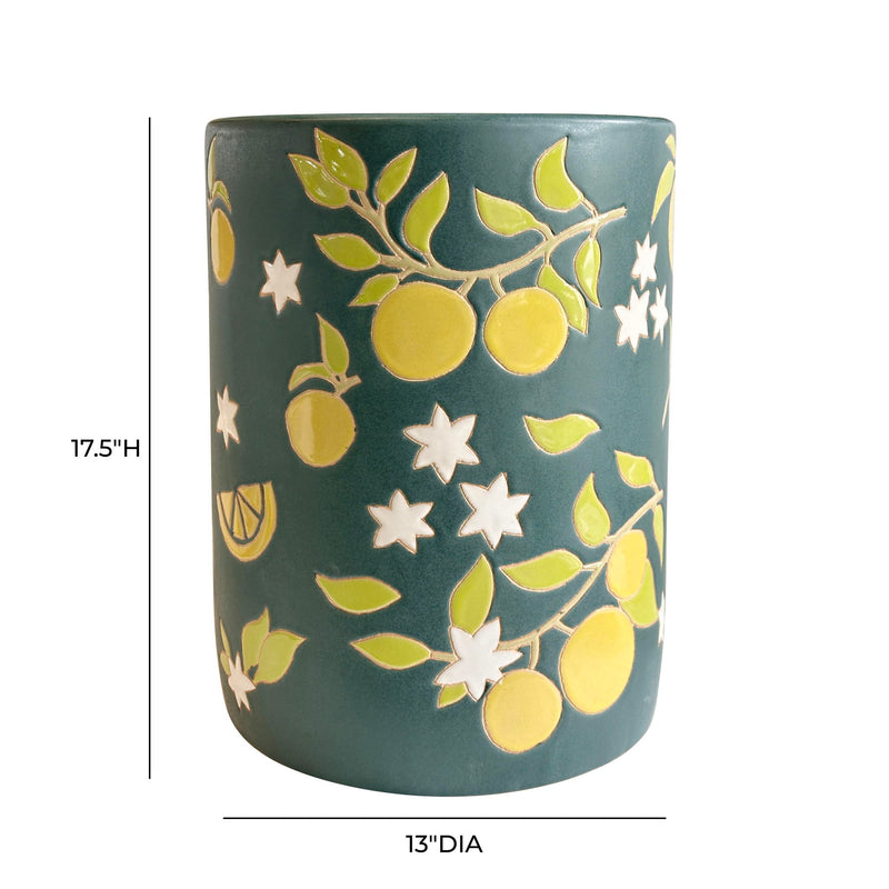 Tempest - Ceramic Table - Lemon Citrus - R&R Furniture Gallery (Fountain Valley, CA)