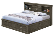 Traditional Style Bookcase Storage Bed - R&R Furniture Gallery (Fountain Valley, CA)