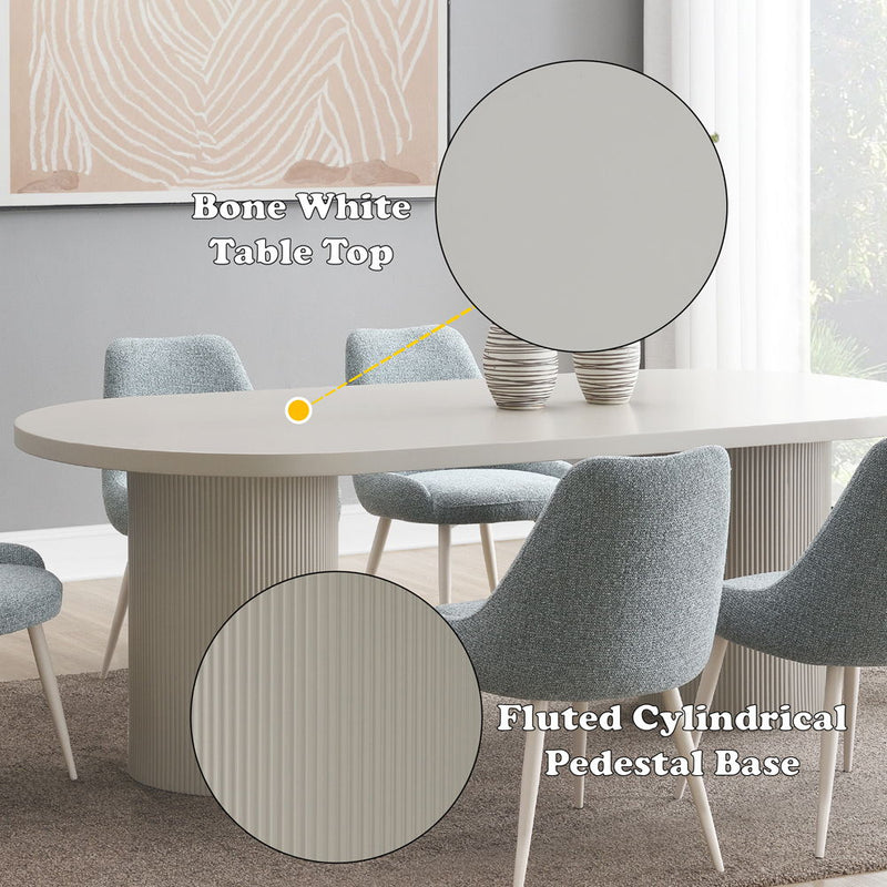 Laela - Dining Table - White - R&R Furniture Gallery (Fountain Valley, CA)