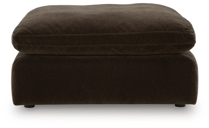 Benchcraft® Maxton Heights oversized accent ottoman with plush fabric and modern design, shown in a neutral color.