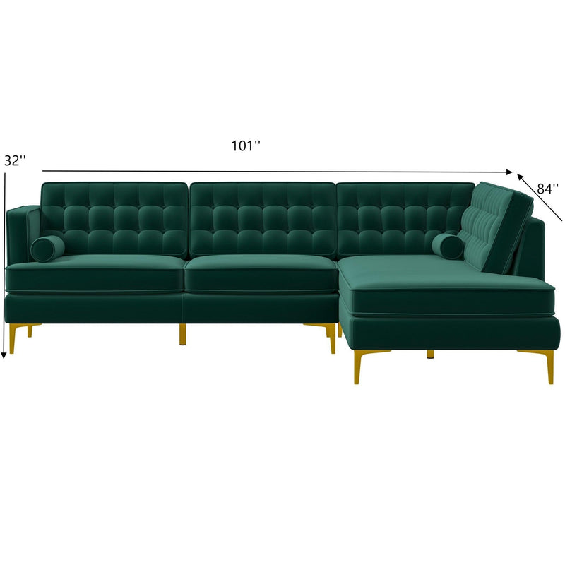 Brooke - Modern Design Sectional Sofa - R&R Furniture Gallery (Fountain Valley, CA)