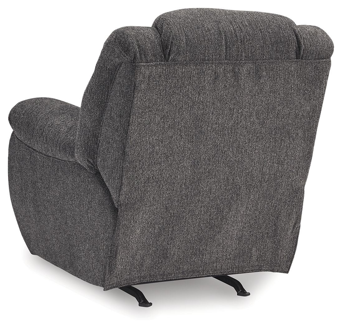 Foreside - Rocker Recliner - Charcoal - R&R Furniture Gallery (Fountain Valley, CA)
