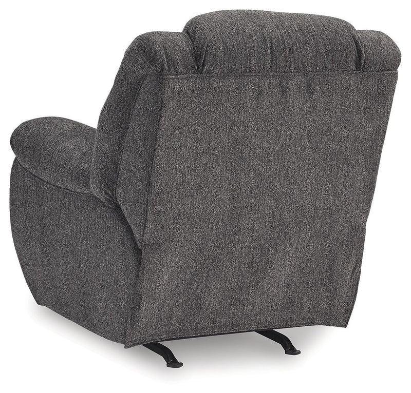 Foreside - Rocker Recliner - Charcoal - R&R Furniture Gallery (Fountain Valley, CA)