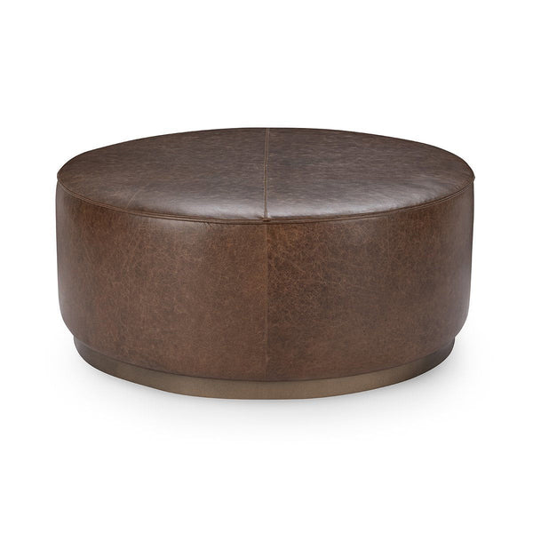Clair - Leather Round Table