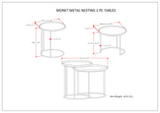 Monet - Metal Table - R&R Furniture Gallery (Fountain Valley, CA)