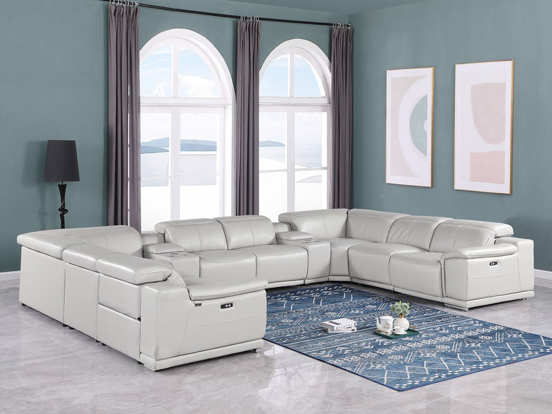 9762 - 10-Piece U-Shaped Sectional Sofa With 4 Power Recliners - R&R Furniture Gallery (Fountain Valley, CA)