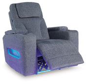 Studio Cave - Power Recliner - Steel - R&R Furniture Gallery (Fountain Valley, CA)