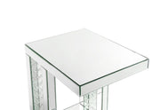 Nysa - 24" Accent Table - Mirrored & Faux Crystals Inlay - R&R Furniture Gallery (Fountain Valley, CA)