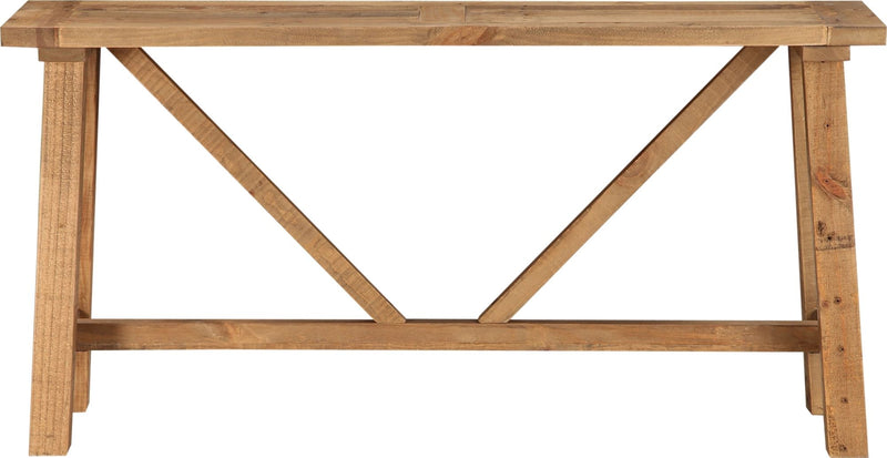 Harby Reclaimed Wood Console Table in Rustic Tawny