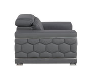 296 - Genuine Leather Chair - R&R Furniture Gallery (Fountain Valley, CA)