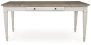 Skempton - RECT DRM Table w/Storage - White - R&R Furniture Gallery (Fountain Valley, CA)