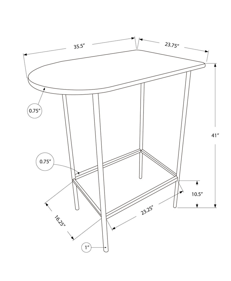 Home Bar Table With Bar Height Small Rectangular For Kitchen - R&R Furniture Gallery (Fountain Valley, CA)