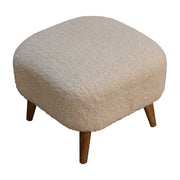 Square Footstool - Cream - R&R Furniture Gallery (Fountain Valley, CA)