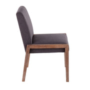 Pair of Lumi Source Carmen contemporary chairs with sleek design and neutral upholstery, perfect for modern dining or living spaces.