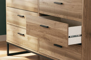 Deanlow - Six Drawer Dresser - Honey - R&R Furniture Gallery (Fountain Valley, CA)