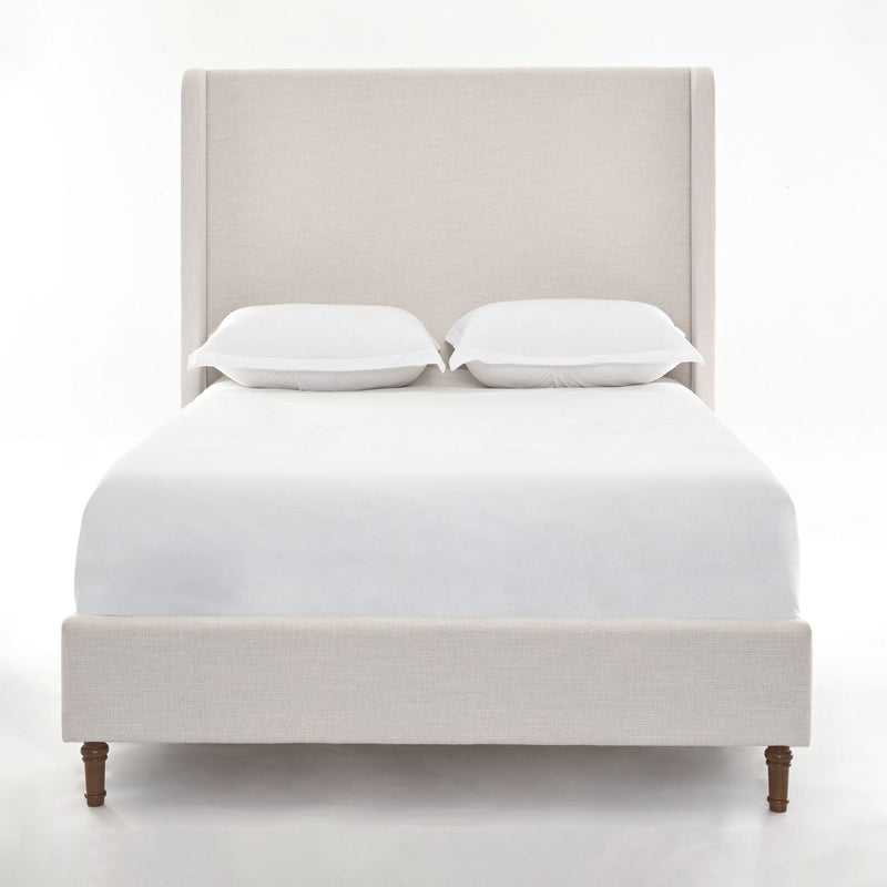 Harper - Tall Headboard Upholstered Bed / High Headboard / Elegant Simplicity / No Box Spring Needed - R&R Furniture Gallery (Fountain Valley, CA)