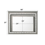 Antares - Mirror With LED - Light Gray Oak - R&R Furniture Gallery (Fountain Valley, CA)