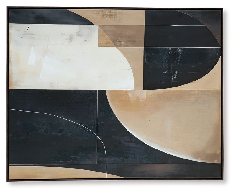 Ewanford - Wall Art - Black / Brown / Tan - R&R Furniture Gallery (Fountain Valley, CA)
