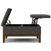 Dover - Multifunctional Lift Top Coffee Table Storage Ottoman - R&R Furniture Gallery (Fountain Valley, CA)
