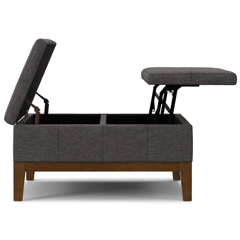Dover - Multifunctional Lift Top Coffee Table Storage Ottoman - R&R Furniture Gallery (Fountain Valley, CA)