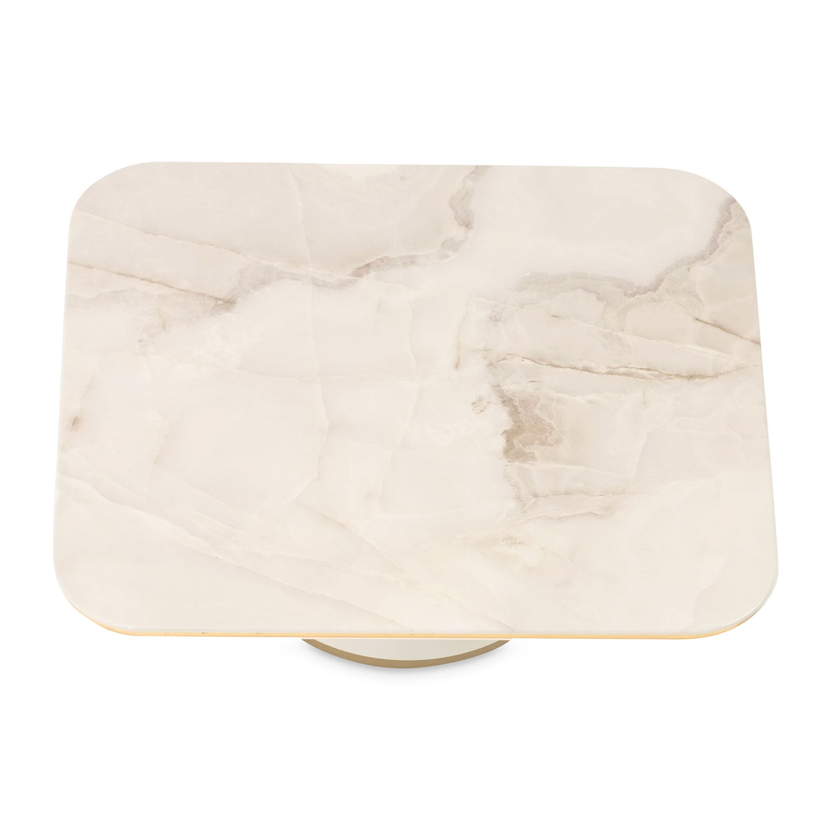 Michael Amini Gineverra rectangular cocktail table with sleek design and glass top, perfect for modern living spaces.