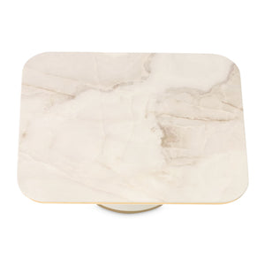 Michael Amini Gineverra rectangular cocktail table with sleek design and glass top, perfect for modern living spaces.