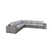 Minnesota - 9 Piece Sectional Sofa Set With Cushions - Gray Mix - R&R Furniture Gallery (Fountain Valley, CA)