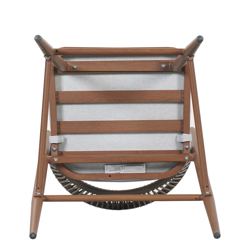 Outdoor Bar Height Metal Frame Counter Stools With Scallop Shaped Backrest & Water Resistant Cushions - R&R Furniture Gallery (Fountain Valley, CA)