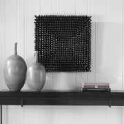 Uttermost Portside wood wall panel decor with a textured, natural wood finish for stylish wall decoration.