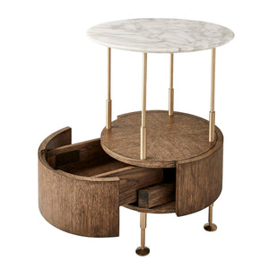 By Your Side - Table - Brass / Woodtone / White