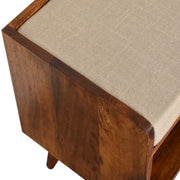 Solid Wood Bench With Upholstered Sea - R&R Furniture Gallery (Fountain Valley, CA)