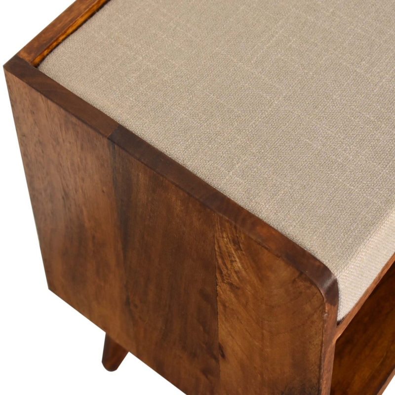Solid Wood Bench With Upholstered Sea - R&R Furniture Gallery (Fountain Valley, CA)