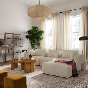 Hangover - 4-Piece Modular Sectional - Cream