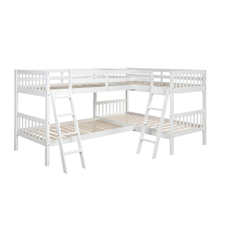 L Shaped Bunk Bed With Ladder - R&R Furniture Gallery (Fountain Valley, CA)