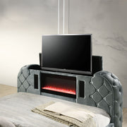 Kana - Bed With LED, Fireplace & TV Stand - R&R Furniture Gallery (Fountain Valley, CA)