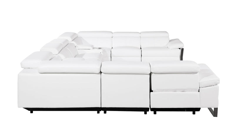 1246 - 10-Piece U-Shaped Modular Power Reclining Sectional With 4 Power Recliners And Power Headrests