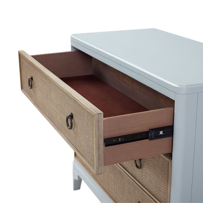 3 Drawers Hall Chest With Cane Fronts - R&R Furniture Gallery (Fountain Valley, CA)