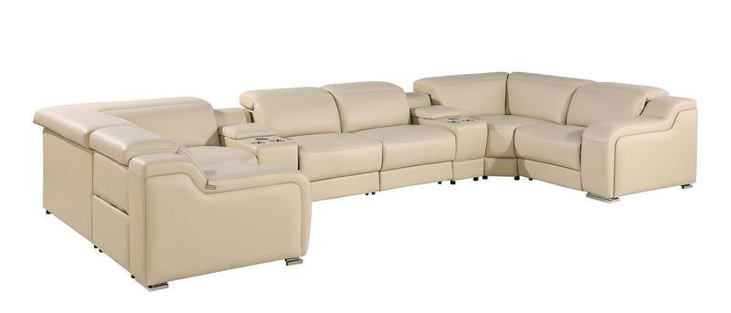 1116 - 8-Piece U-Shaped Sectional Sofa In With 4 Power Recliners & Power Headrest