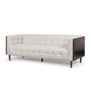 Contemporary Mid-Century Charm 3 Seater Sofa With Button Tufted Waffle Stitching - R&R Furniture Gallery (Fountain Valley, CA)