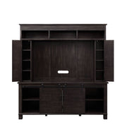 Apison - Entertainment Center (Include 91617Fir) - Espresso - R&R Furniture Gallery (Fountain Valley, CA)