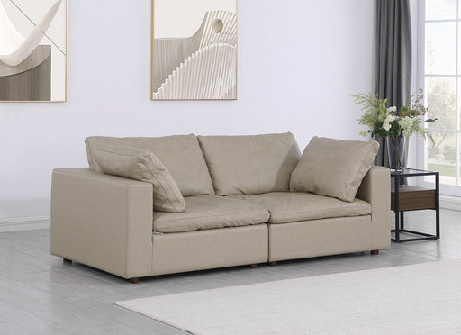 1100 - Modular Loveseat (Top-Grain Italian Leather) - R&R Furniture Gallery (Fountain Valley, CA)